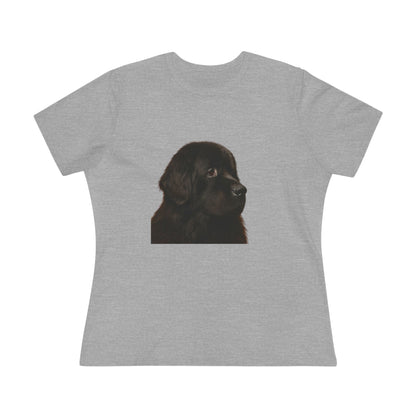 Newfie Head Women's Short Sleeve Crewneck Tee
