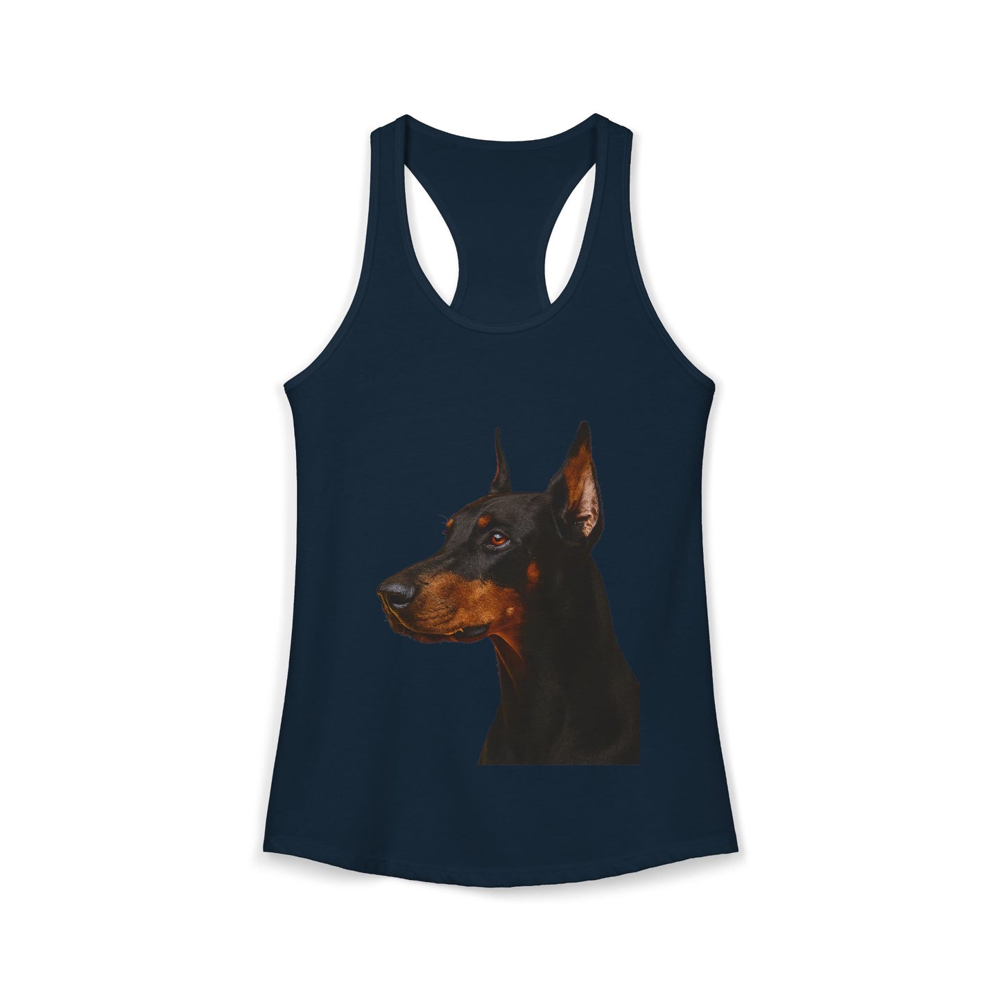 Doberman Head Women's Racerback Tank