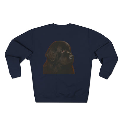 Newfie Head Unisex Crewneck Sweatshirt