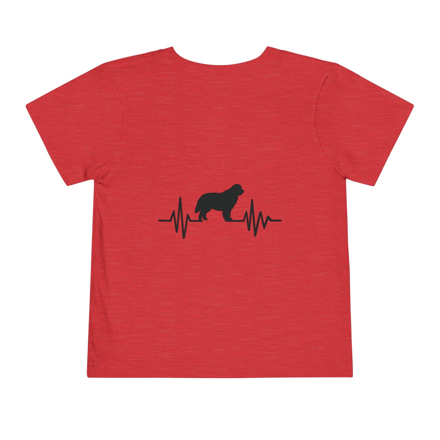 My Heart Beats For Newfies Toddler Unisex Short Sleeve Crewneck Tee