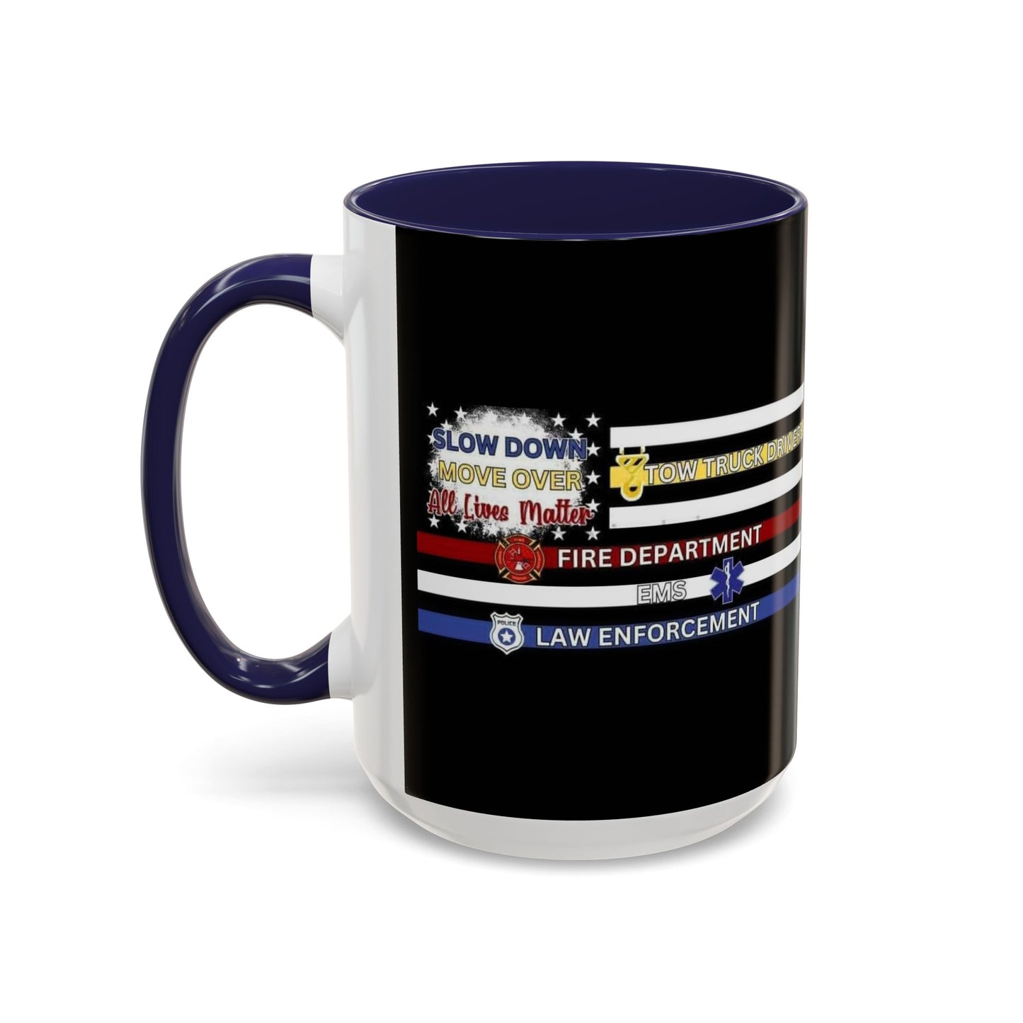 Slow Down Move Over Flag 2-Tone Coffee Mug