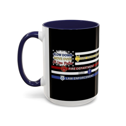 Slow Down Move Over Flag 2-Tone Coffee Mug
