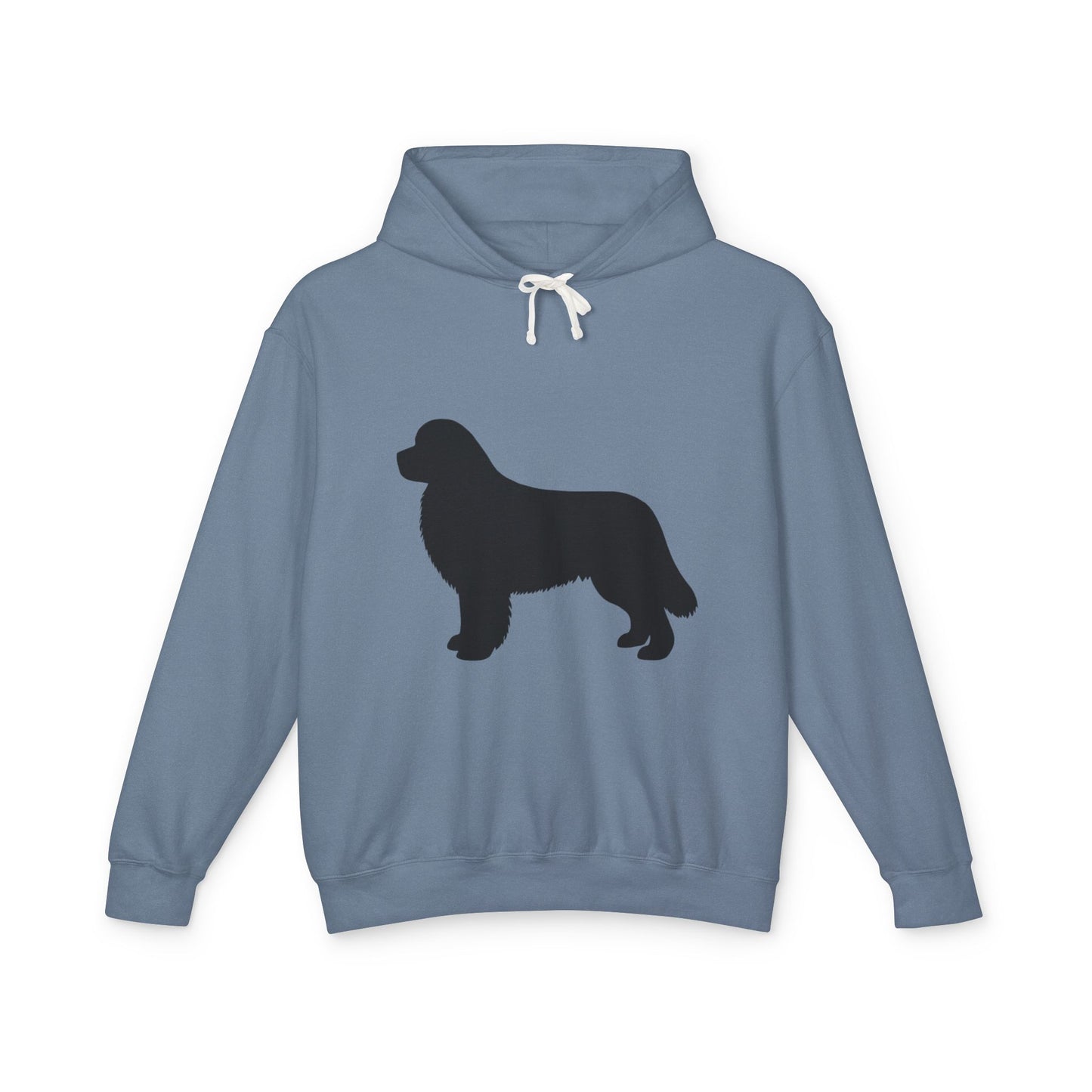 Newfie Silhouette Unisex Lightweight Hoodie