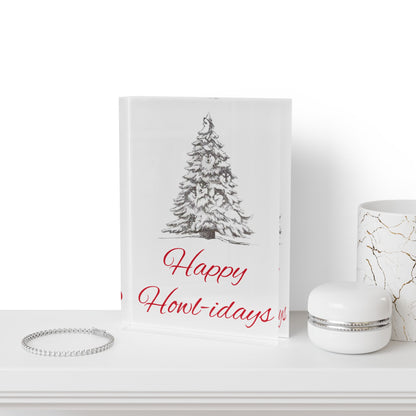 Happy Howl-idays Acrylic Photo Block