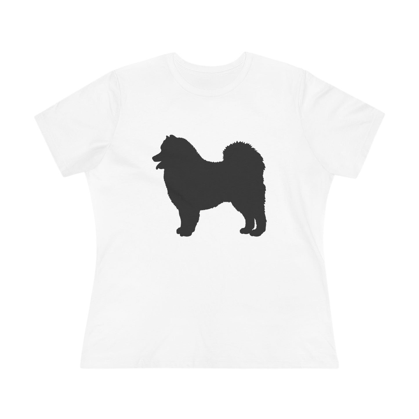 Samoyed Silhouette Women's Short Sleeve Crewneck Tee