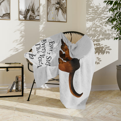 Tracking You Velveteen Microfiber Blanket