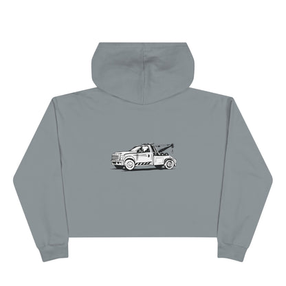 Wheel Lift Tow Truck Women's Crop Hoodie