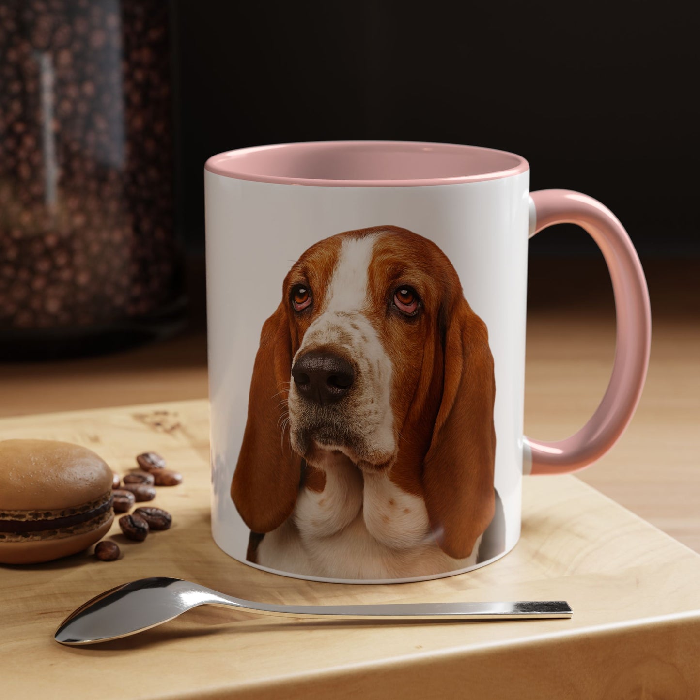 Basset Head 2-Tone Coffee Mug