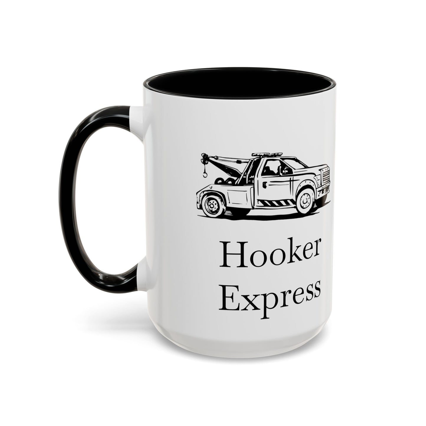 H**ker Express Wheel Lift Tow Truck 2-Tone Coffee Mug