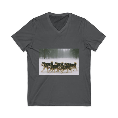 Mush On Unisex Short Sleeve V-Neck Tee