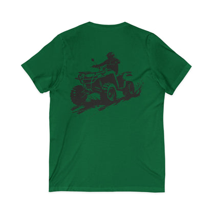 Slingin' Mud Quad Unisex Short Sleeve V-Neck Tee