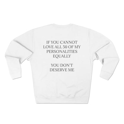 50 Personalities Unisex Crewneck Sweatshirt