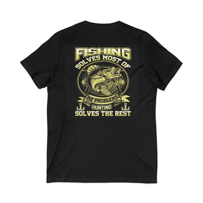 Problem Solving Unisex Short Sleeve V-Neck Tee