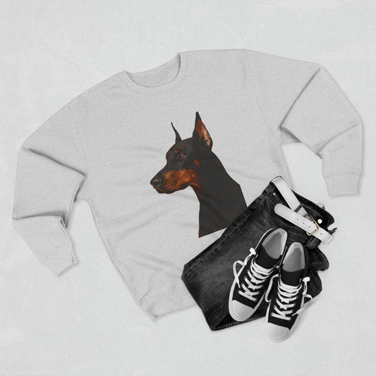 Doberman Head Unisex Crewneck Sweatshirt