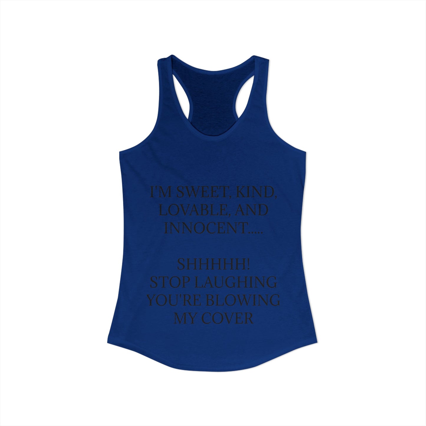 Blowing My Cover Women's Racerback Tank