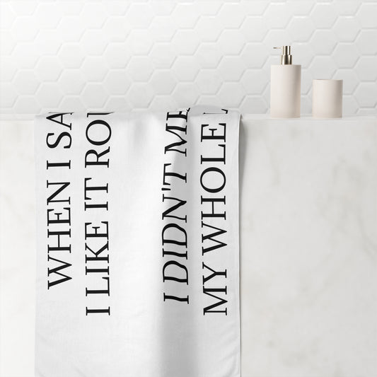 Like It Rough Mink-Cotton  Beach Towel