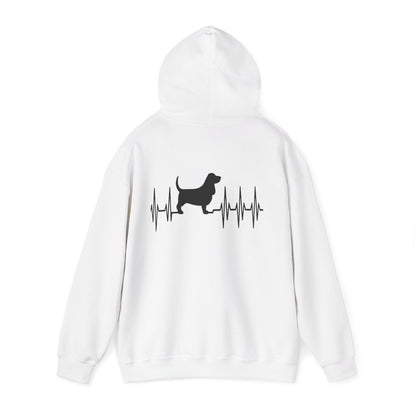 My Heart Beats For Basset Hounds Unisex Hoodie