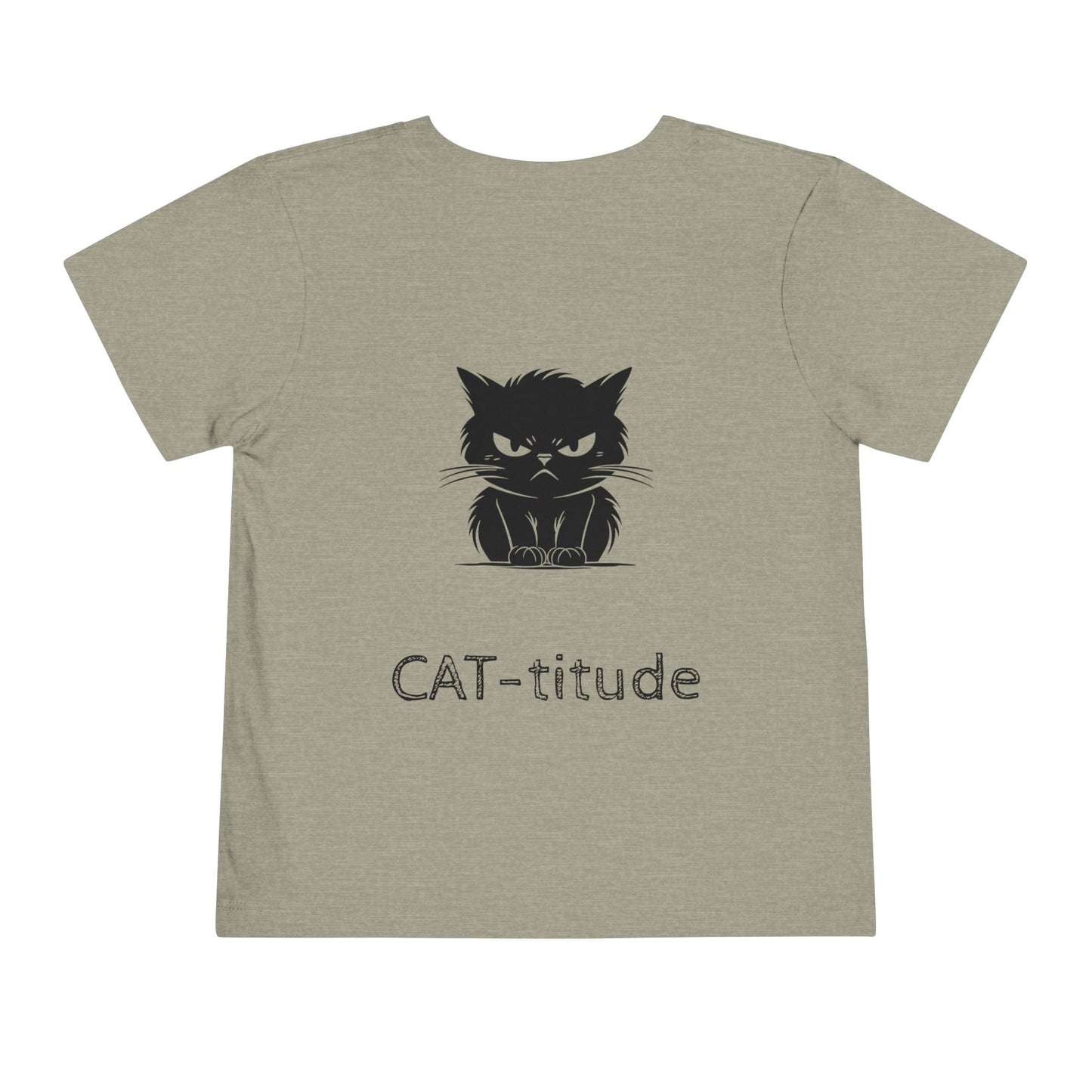 CAT-titude Toddler Unisex Short Sleeve Crewneck Tee