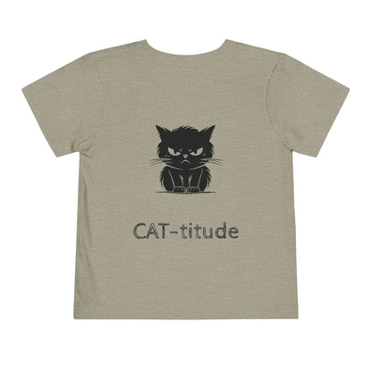 CAT-titude Toddler Unisex Short Sleeve Crewneck Tee