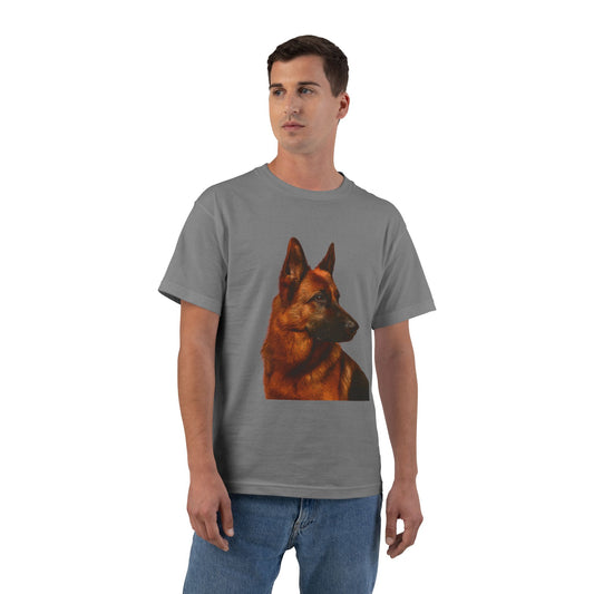 German Shepherd Head Men's Short-Sleeve Crewneck Tee