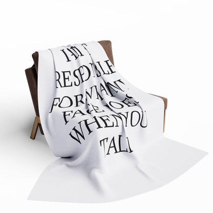 When You Talk Arctic Fleece Blanket