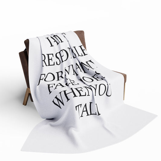 When You Talk Arctic Fleece Blanket