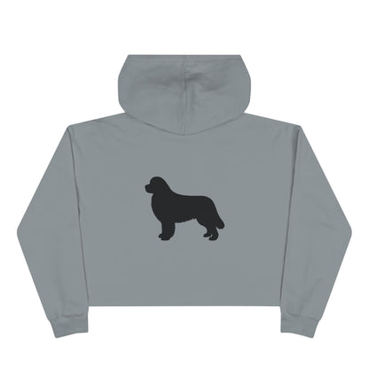 Newfie Silhouette Women's Crop Hoodie
