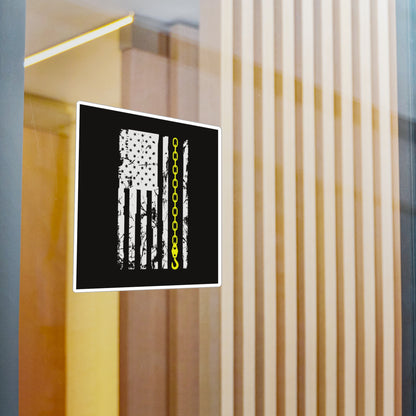 Thin Yellow Line Vinyl Decal