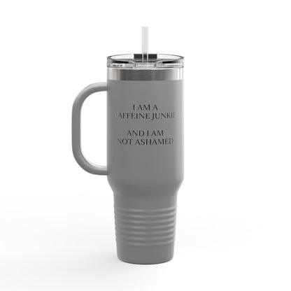 Caffeine Junkie Insulated Travel Mug
