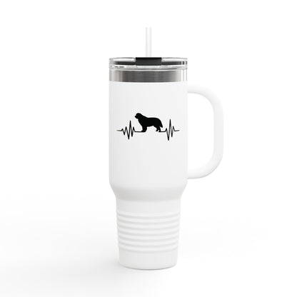My Heart Beats For Newfies Insulated Travel Mug