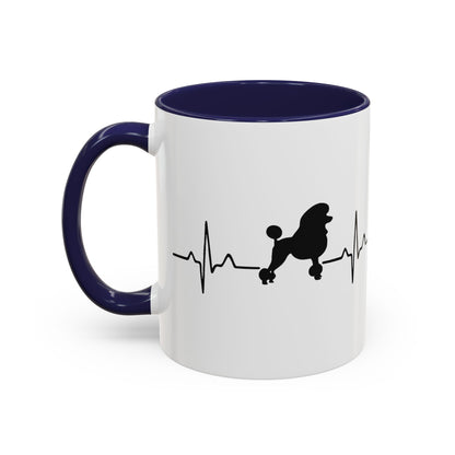 My Heart Beats For Poodles 2-Tone Coffee Mug