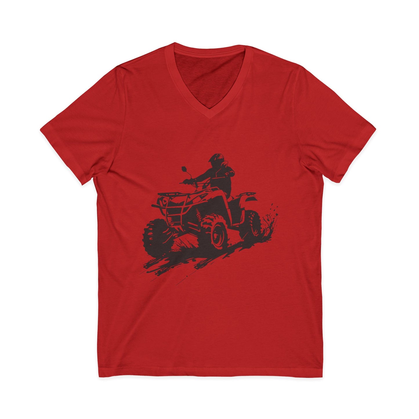 Slingin' Mud Quad Unisex Short Sleeve V-Neck Tee