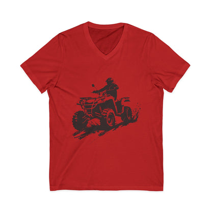 Slingin' Mud Quad Unisex Short Sleeve V-Neck Tee