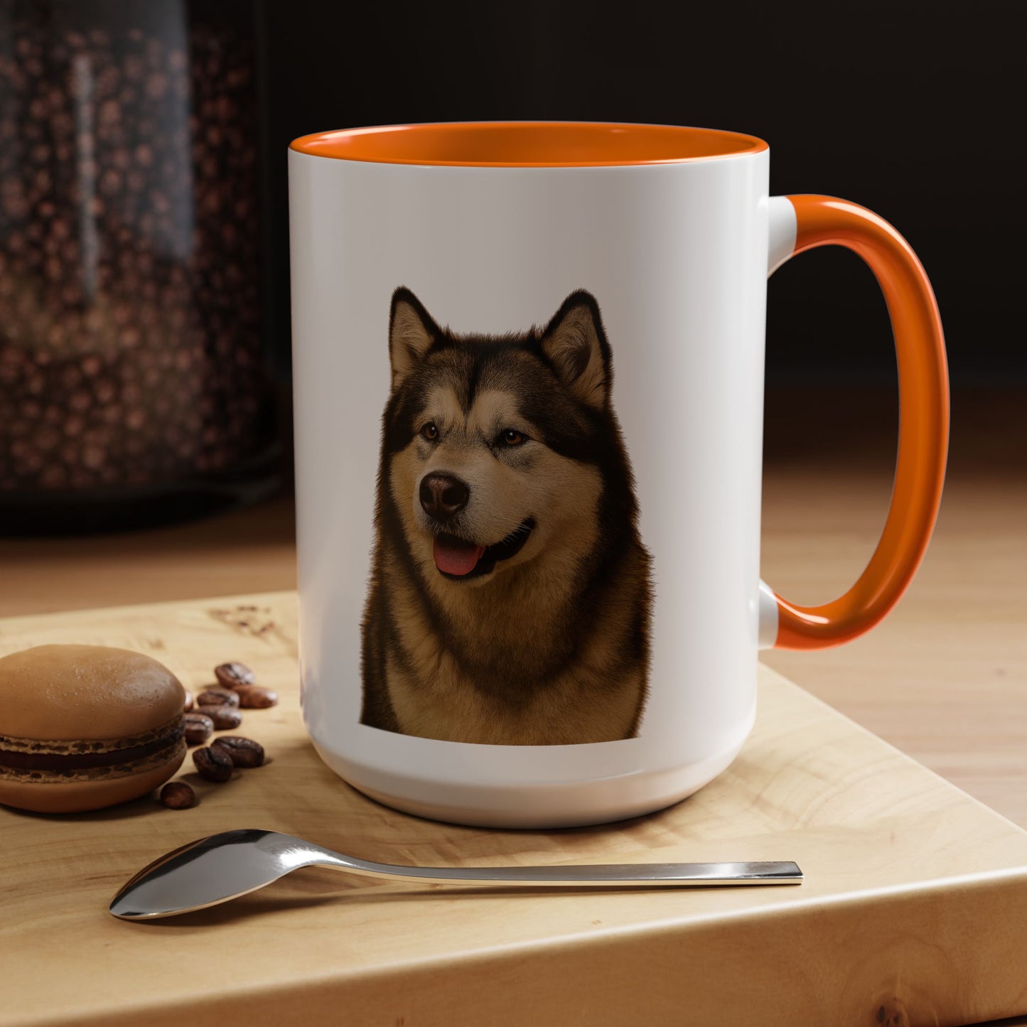 Malamute Head 2-Tone Coffee Mug