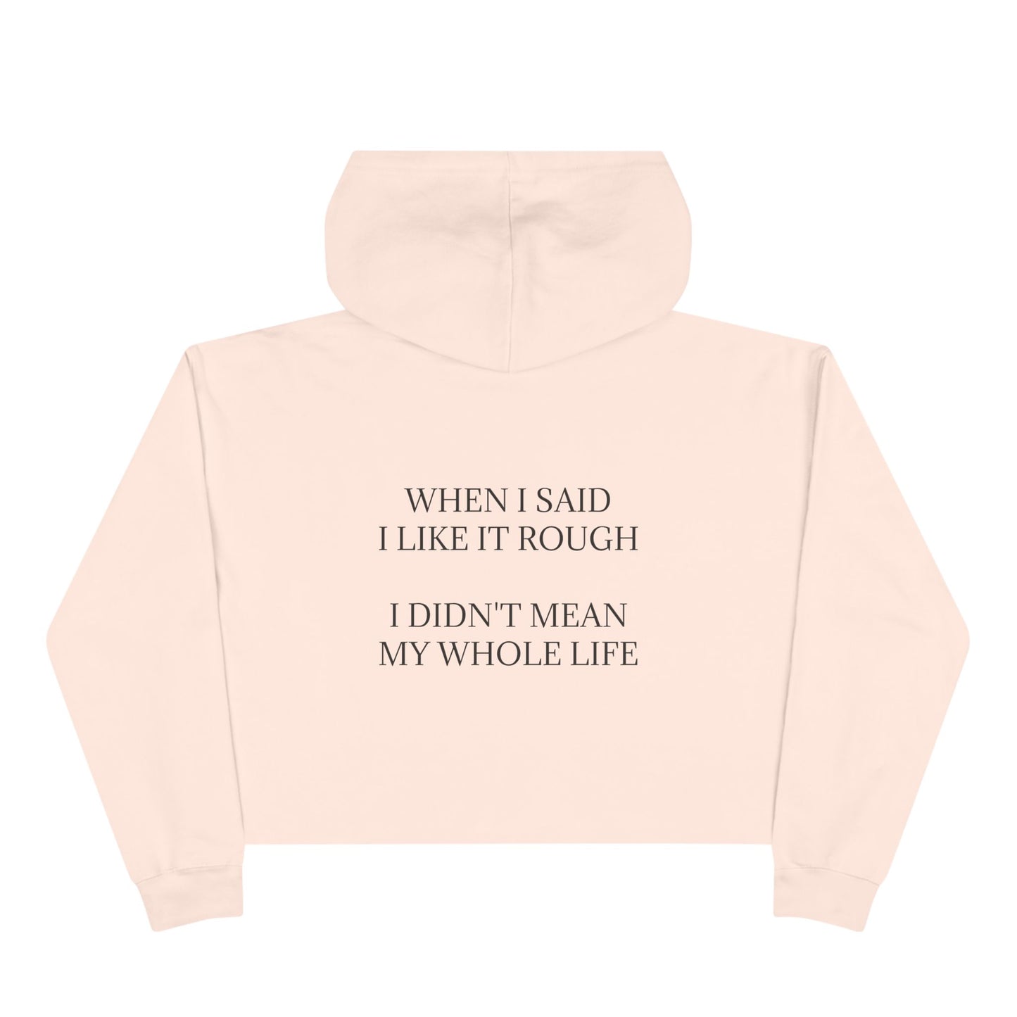 Like It Rough Women's Crop Hoodie