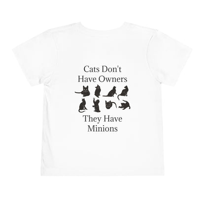 Cat Minions Toddler Unisex Short Sleeve Crewneck Tee