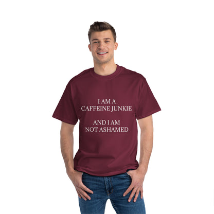 Caffeine Lets Me Men's Short-Sleeve Crewneck Tee