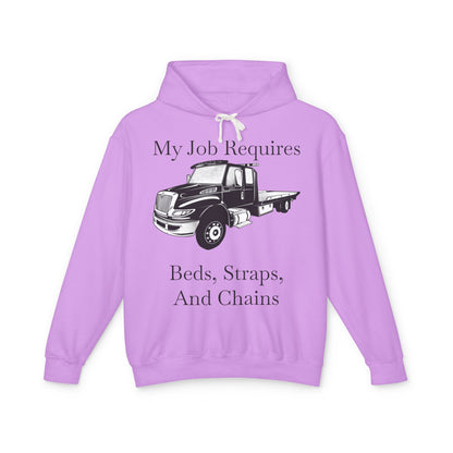 Beds, Straps, And Chains Unisex Lightweight Hoodie