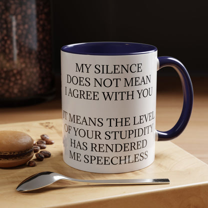 Speechless 2-Tone Coffee Mug