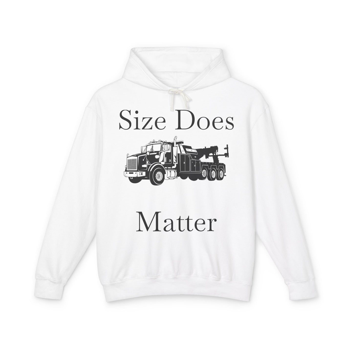 Size Does Matter Unisex Lightweight Hoodie