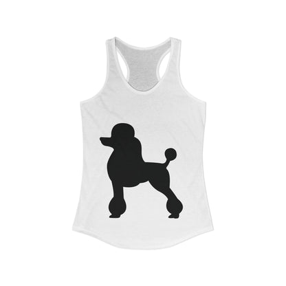 Poodle Silhouette Women's Racerback Tank