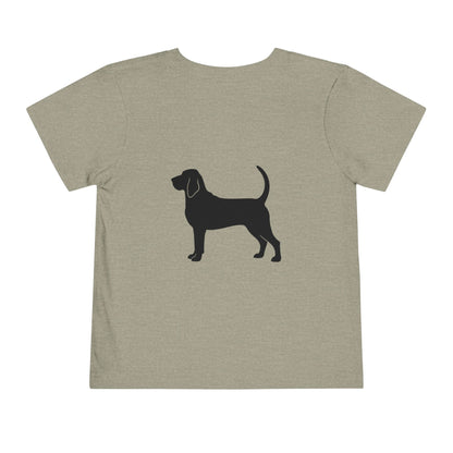 Bloodhound Silhouette Toddler Unisex Short Sleeve Crewneck Tee