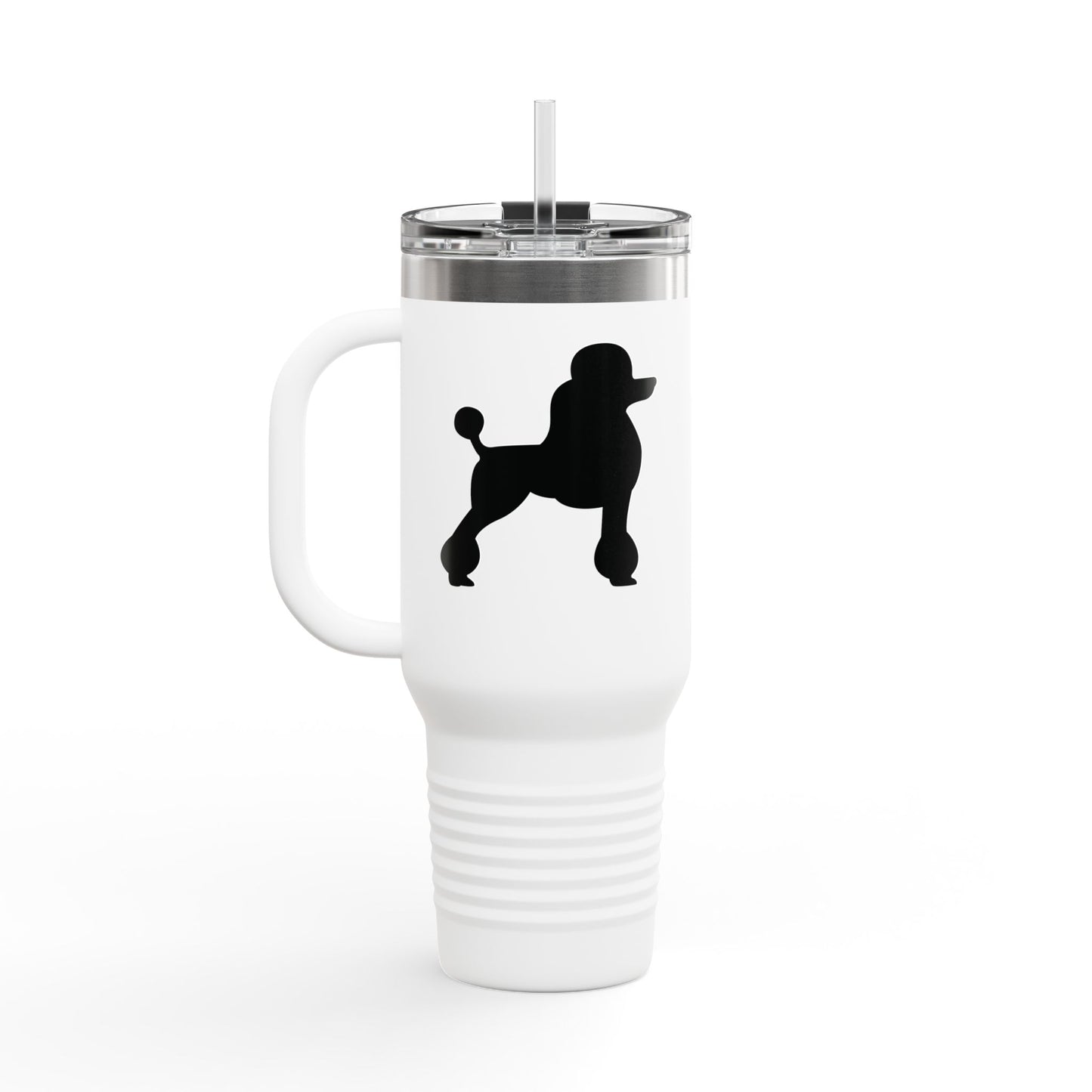Poodle Silhouette Insulated Travel Mug