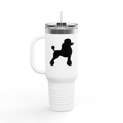Poodle Silhouette Insulated Travel Mug