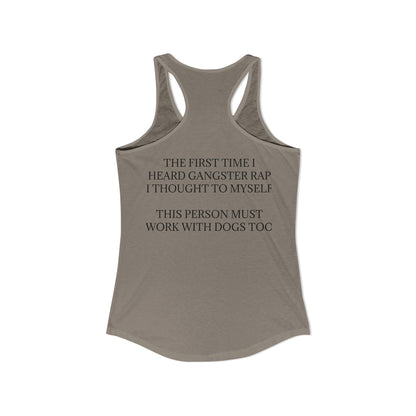 Gangster Rap Women's Racerback Tank