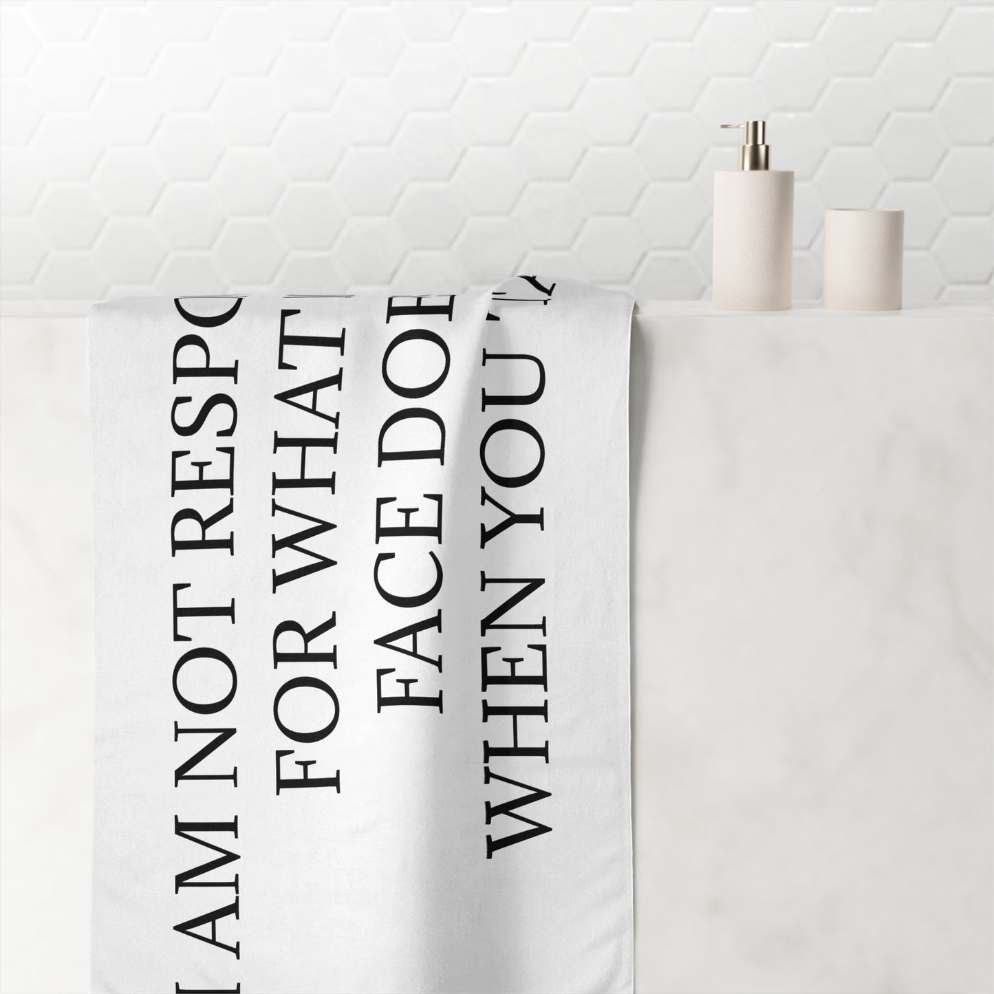 When You Talk Mink-Cotton  Beach Towel