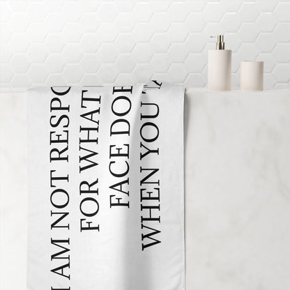 When You Talk Mink-Cotton  Beach Towel