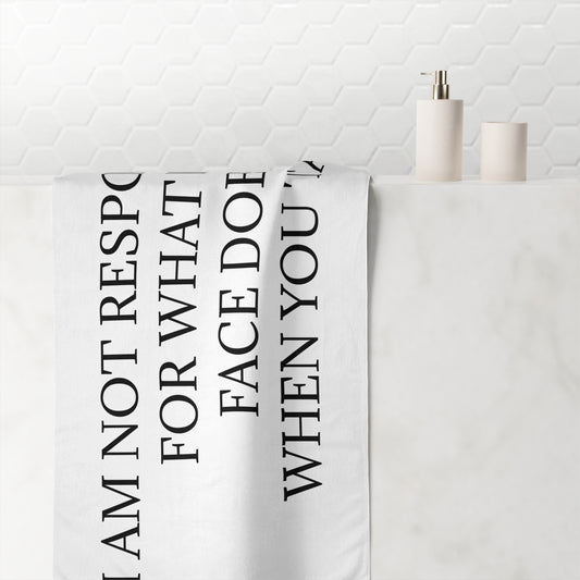 When You Talk Mink-Cotton  Beach Towel