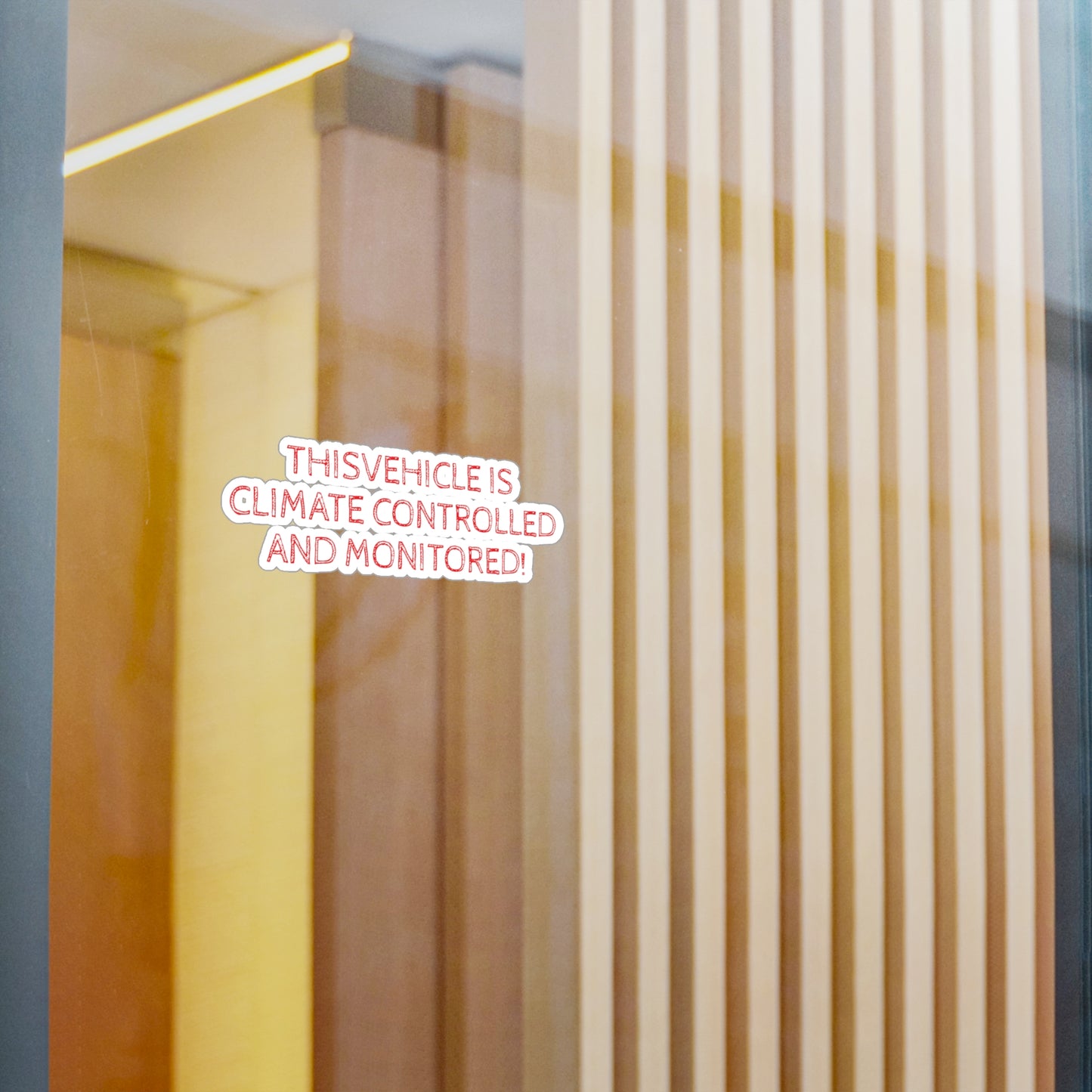 Vehicle Monitored Vinyl Decal