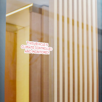 Vehicle Monitored Vinyl Decal